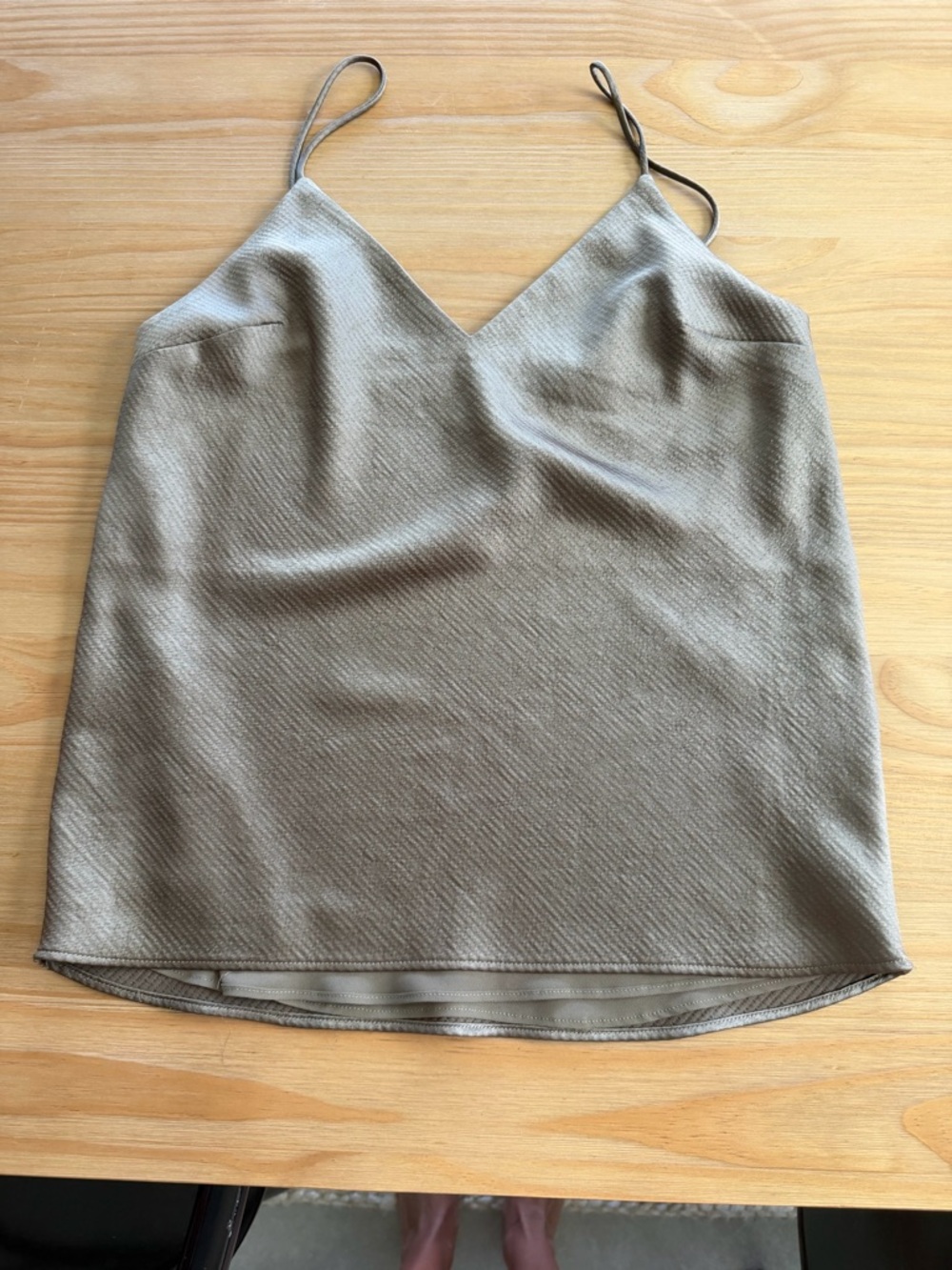 Express Taupe V-Neck Spaghetti Strap Cami